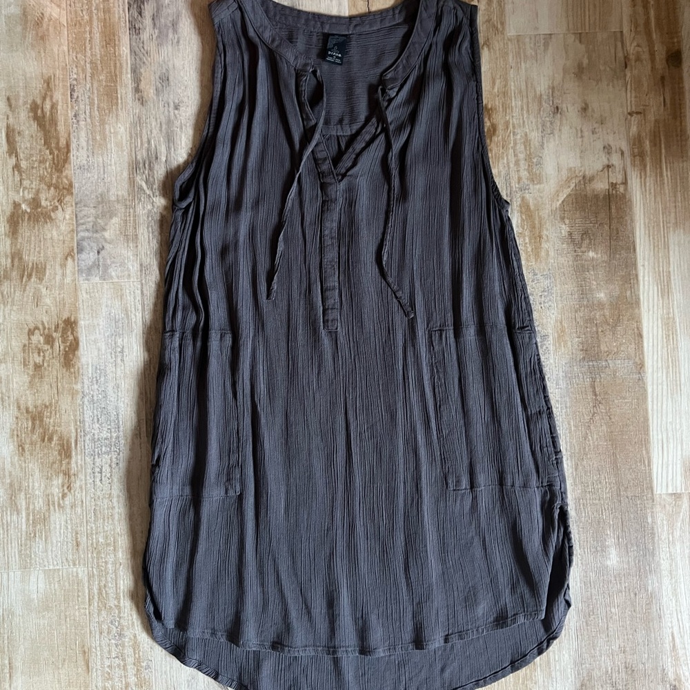 Prana Textured Brown Top